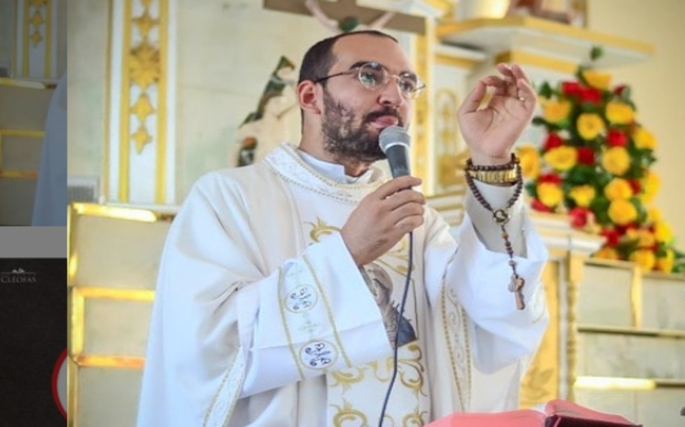 Padre Gabriel Vila Verde, responsável pela Paróquia Nossa Senhora da Soledade, em Santo Amaro — Foto: Reprodução/Redes Sociais
