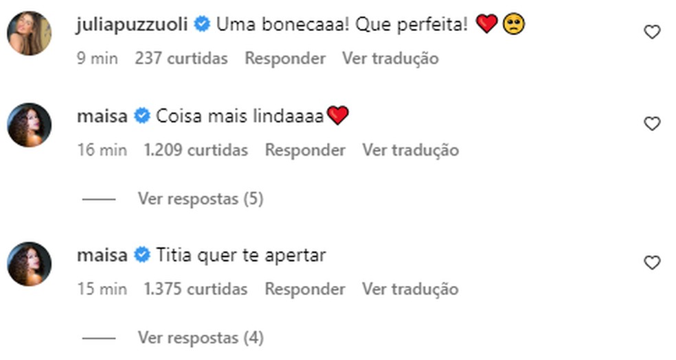 Famosos se derretem por Lua — Foto: Reprodução/Instagram