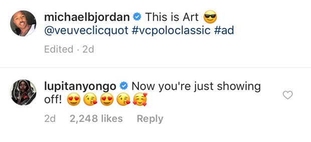 Lupita Nyong’o e Michael B. Jordan (Foto: Instagram)
