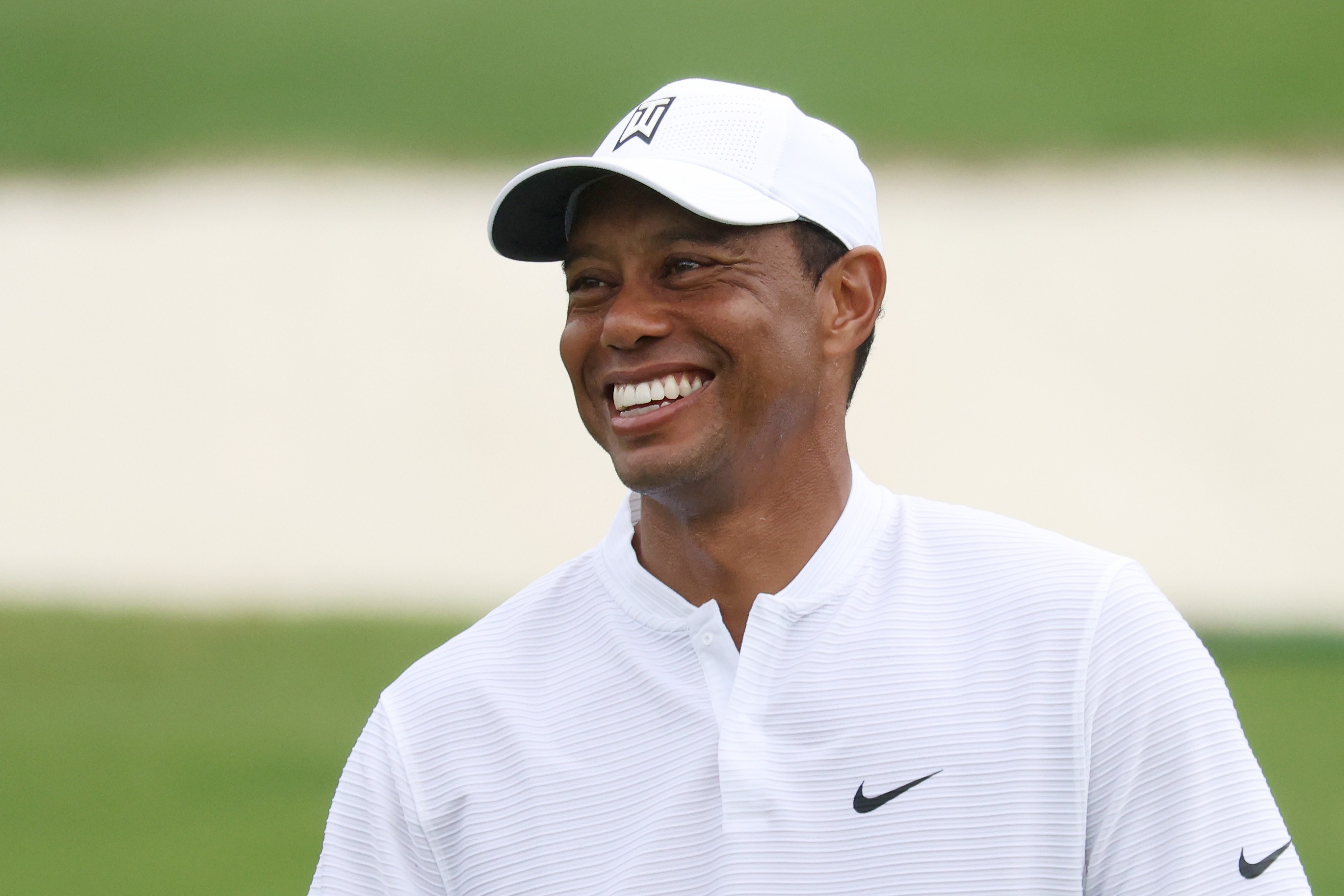 AUGUSTA, GEORGIA - NOVEMBER 11: Tiger Woods of the United States looks on during a practice round prior to the Masters at Augusta National Golf Club on November 11, 2020 in Augusta, Georgia. (Photo by Rob Carr/Getty Images) (Foto: Getty Images)