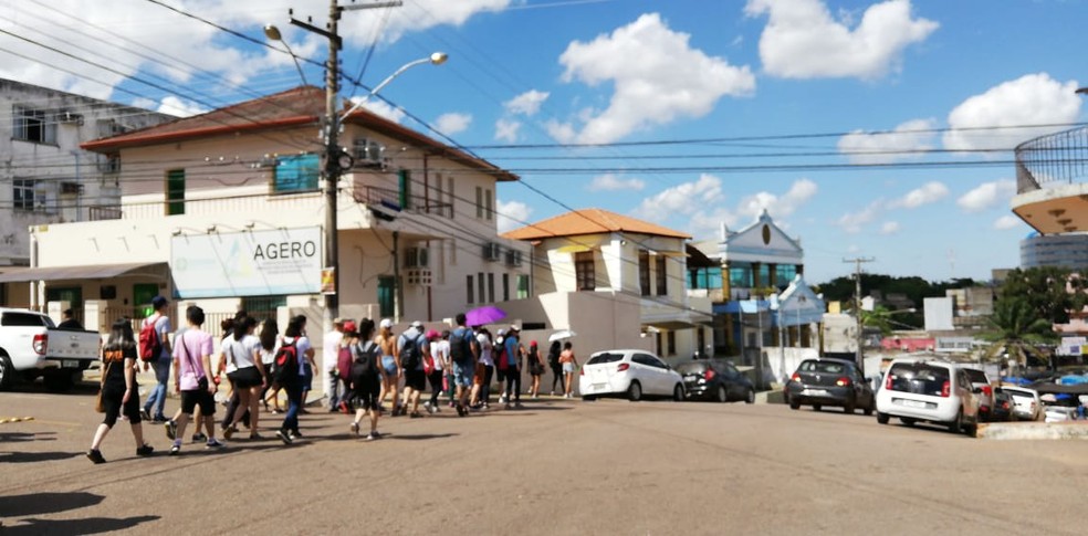 Projeto 'Ver-a-cidade' leva estudantes para conhecer extremos geográficos e sociais de Porto Velho — Foto: Bastia Neves/Arquivo pessoal