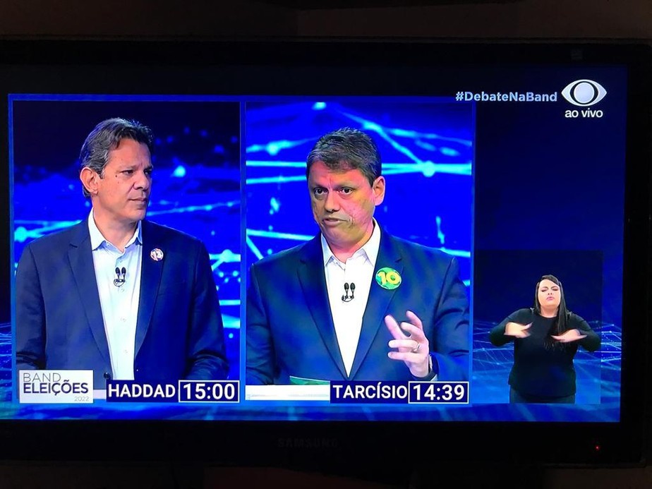 Debate da Band
Tarcisio X Haddad
Reproducao/TV