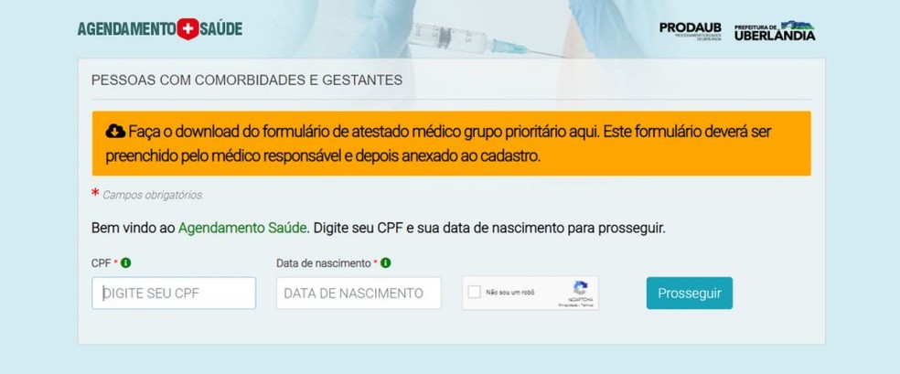 Pessoas Com Comorbidades Gestantes E Puerperas Ja Podem Se Cadastrar Para Receber A Vacina Contra A Covid 19 Em Uberlandia Triangulo Mineiro G1