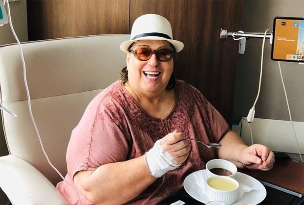 Mamma Bruschetta em hospital (Foto: Reprodução/Instagram)