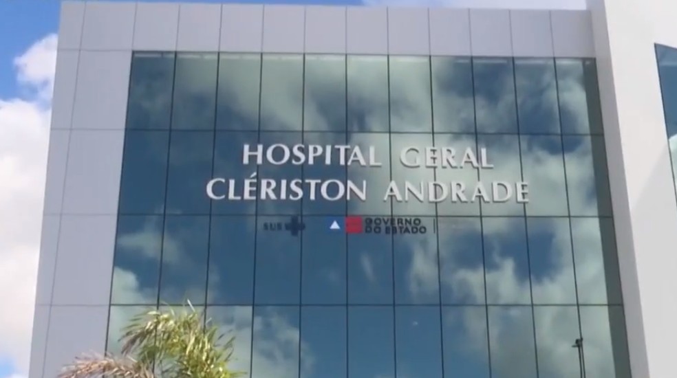 Hospital Geral Clériston Andrade (HGCA), em Feira de Santana — Foto: Reprodução/TV Subaé