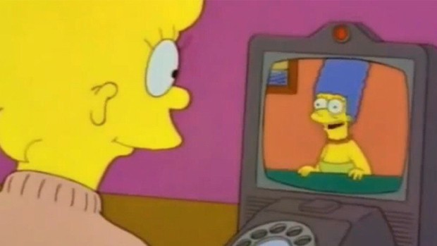 Os Simpsons previram as chamadas de vídeo (Foto: Reprodução)