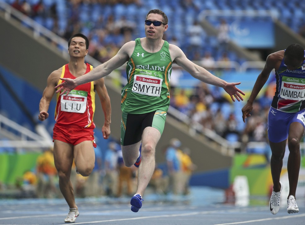 Jason Smyth, medalha de ouro na classe T13 nos Jogos Paralímpicos Rio 2016 — Foto: Reuters