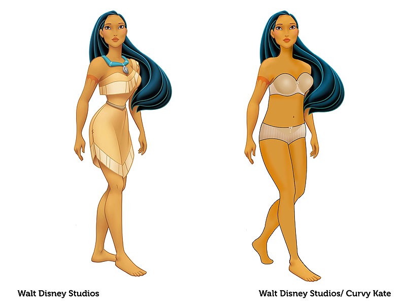 Pocahontas reimaginada pela marca Curvy Kate (Foto: Divulgação)