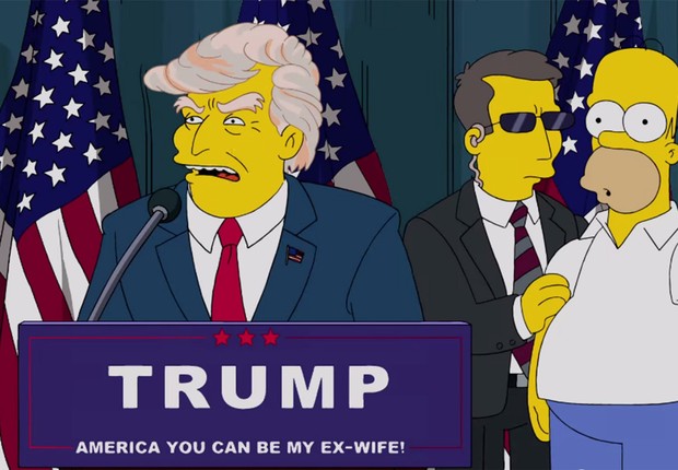 O bilionário Donald Trump aparece em episódio da série "Os Simpsons" (Foto: Fox)