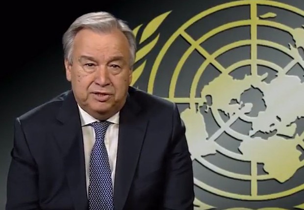 Anotnio Guterres  (Foto: ONU/Reprodução vídeo)