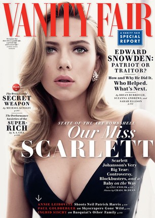 Johansson na capa da revista, (Foto: Reprodução)