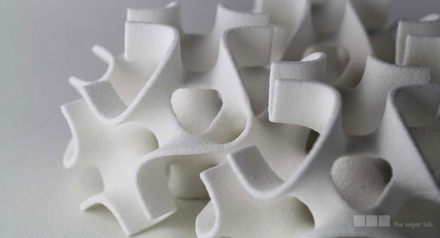 Empresa criou fórmula para fazer açúcar se manter 'de pé' após impressão (Foto: Divulgação/The Sugar Lab)