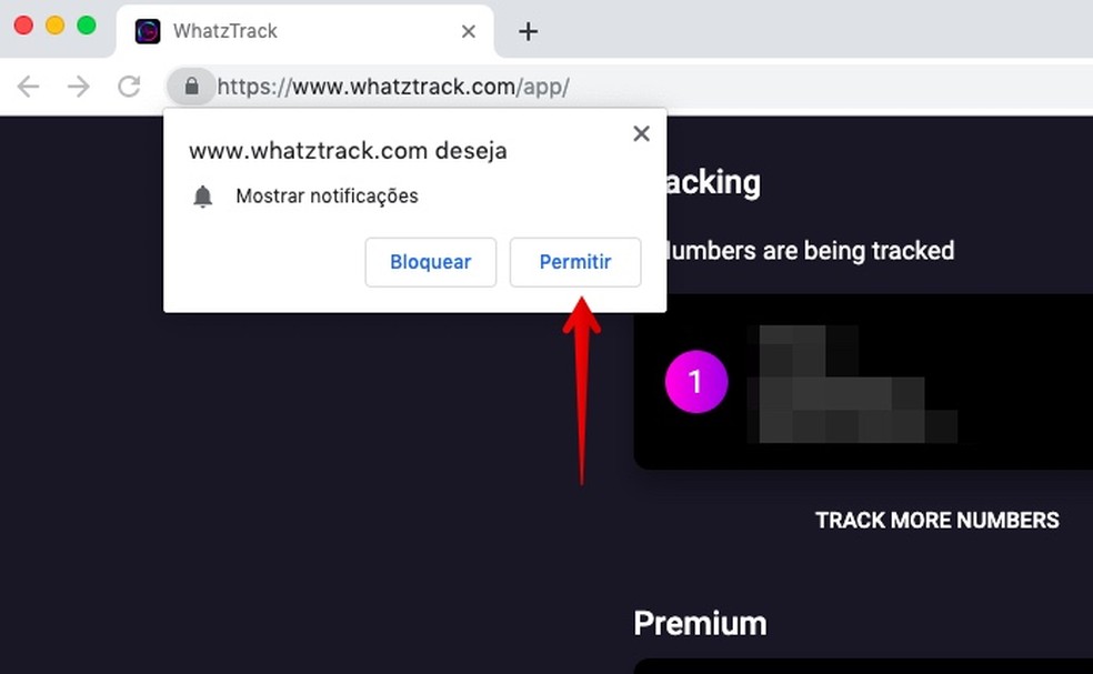 Permita que o site envie notificações — Foto: Reprodução/Helito Beggiora