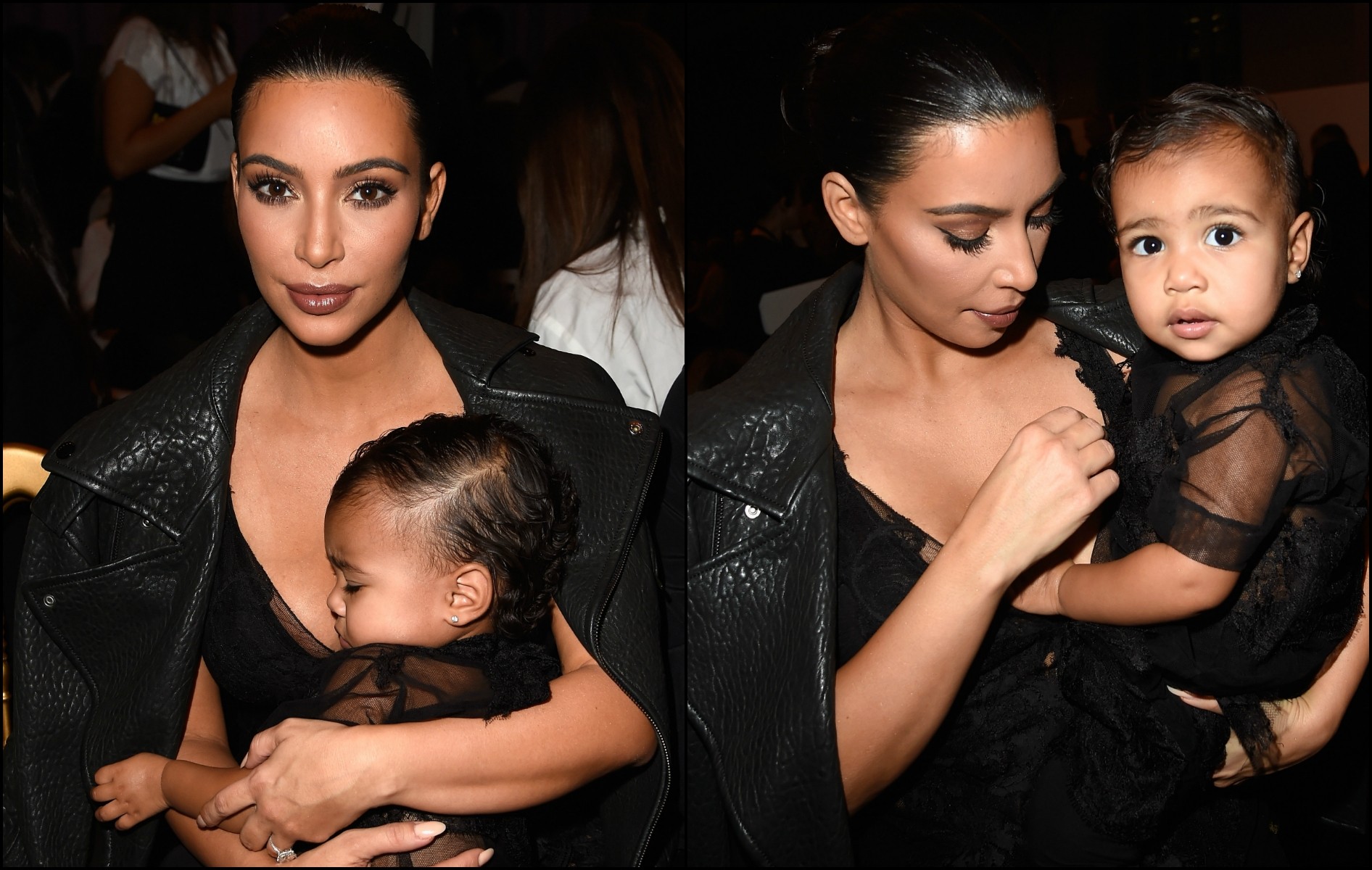 Kim Kardashian com a filhinha North West. (Foto: Getty Images)