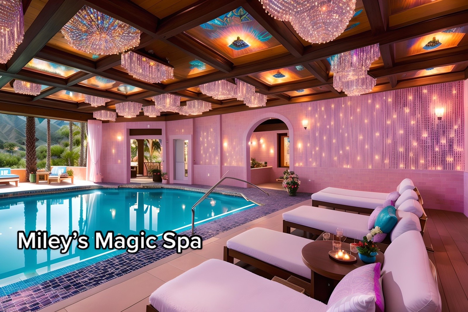 Spa Mágico do resort inspirado em Hannah Montana — Foto: aipresence / TikTok / Reprodução