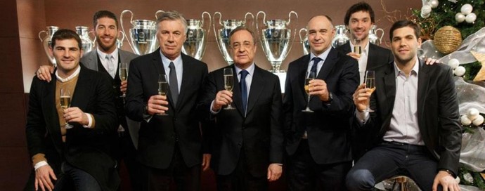 Carlo Ancelotti no fim do ano com Real Madrid (Foto: Real Madrid)