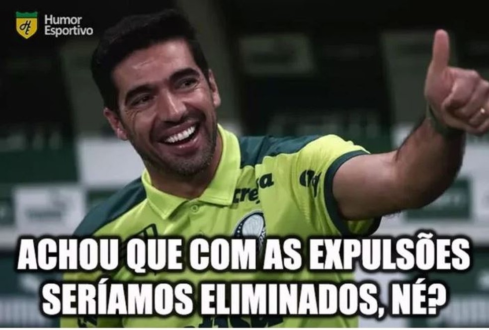 Memes após eliminação do Atlético-MG pelo Palmeiras — Foto: Divulgação/Internet
