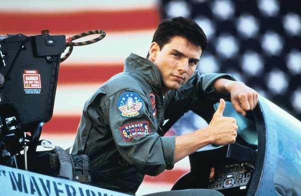 O ator Tom Cruise em cena de 'Top Gun' (1986) (Foto: Divulgação)