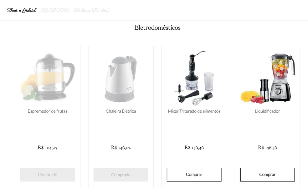 Presentes comprados sÃ£o convertidos em dinheiro â€” Foto: ReproduÃ§Ã£o/TechTudo