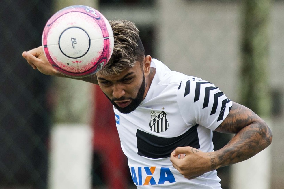 Gabigol será titular contra o São Paulo (Foto: Ivan Storti/Santos FC)