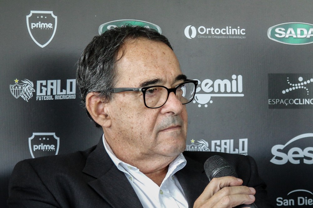 Bebeto de Freitas, diretor de administração e controle do Atlético-MG, durante lançamento do Galo FA (Foto: Bruno Cantini/ Atlético-MG)