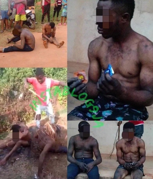 Homem é espancado na Nigéria após dormir com outro homem (Foto: Reprodução )
