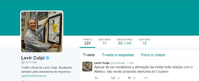 Levir Culpi nega ter recebido proposta para voltar ao comando do Cruzeiro