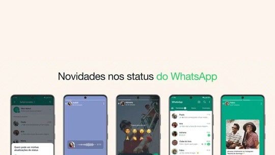 WhatsApp terá status mais parecido com Instagram, com 'reações', áudio e ferramentas de privacidade