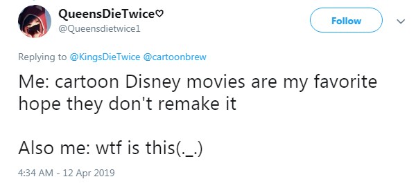 Fãs comentam sobre os remakes da Disney (Foto: Reprodução / Twitter)