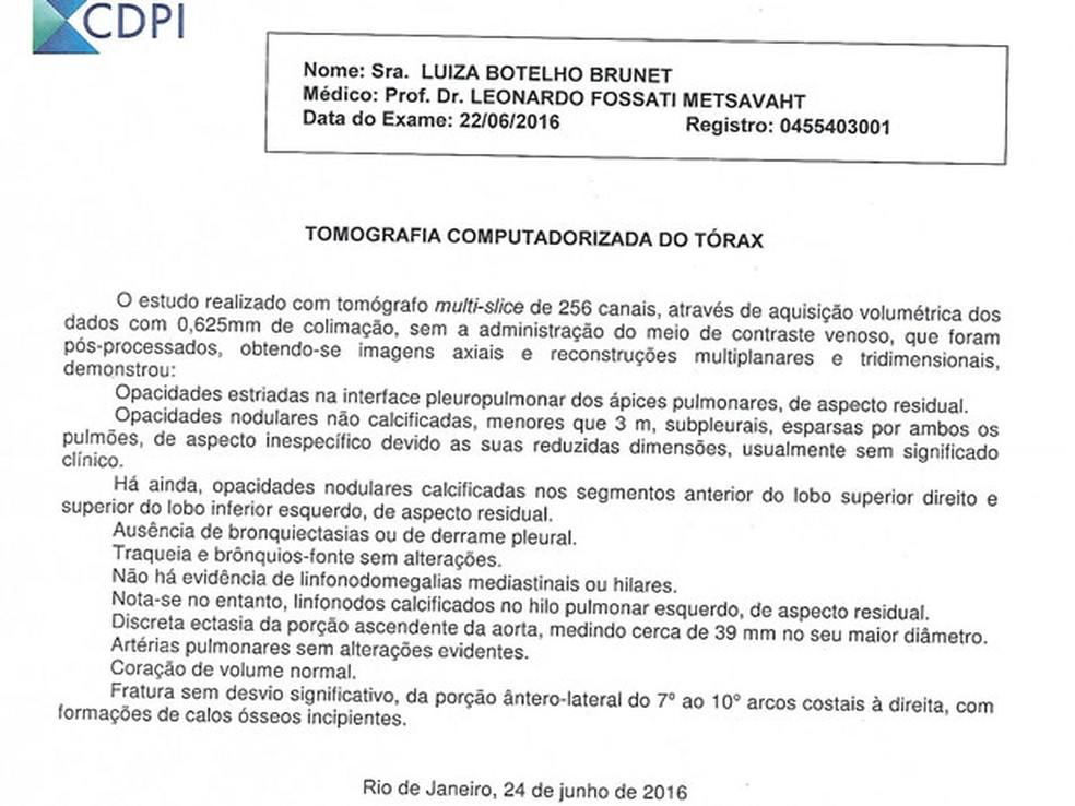 Exemplo De Laudo De Um Rx De Maos E Punhos