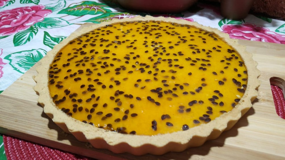 Torta de maracujá com queijo coalho e manteiga da terra — Foto: Divulgação