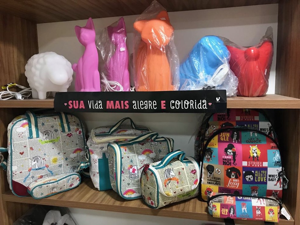 Produtos de decoração e acessórios estão entre os itens que são vendidos na 'Meu Bixim e Eu' (Foto: Gabriel Matos/ Arquivo pessoal)