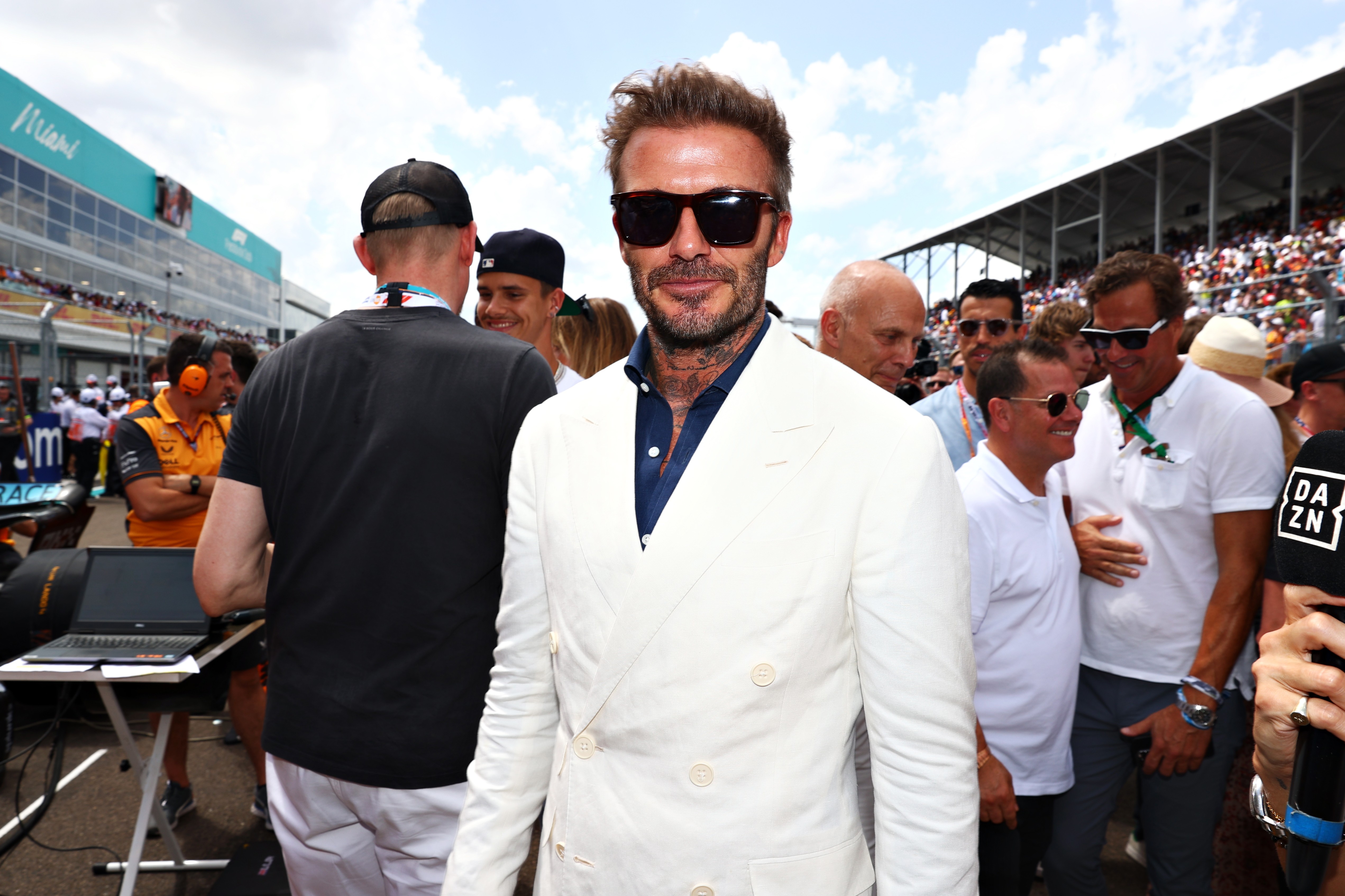 David Beckham, no GP de Miami da Fórmula 1 (Foto: Getty Images)