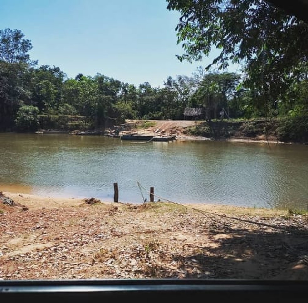 Entrada da comunidade Umutina-Balatiponé — Foto: Vivência Umutina