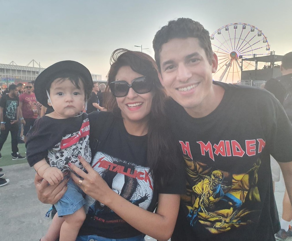 Apos Liberacao Da Justica Familias Vao Juntas Ao Rock In Rio Bebe De Colo Veio Do Paraguai Para Show Do Iron Maiden Rock In Rio 19 G1