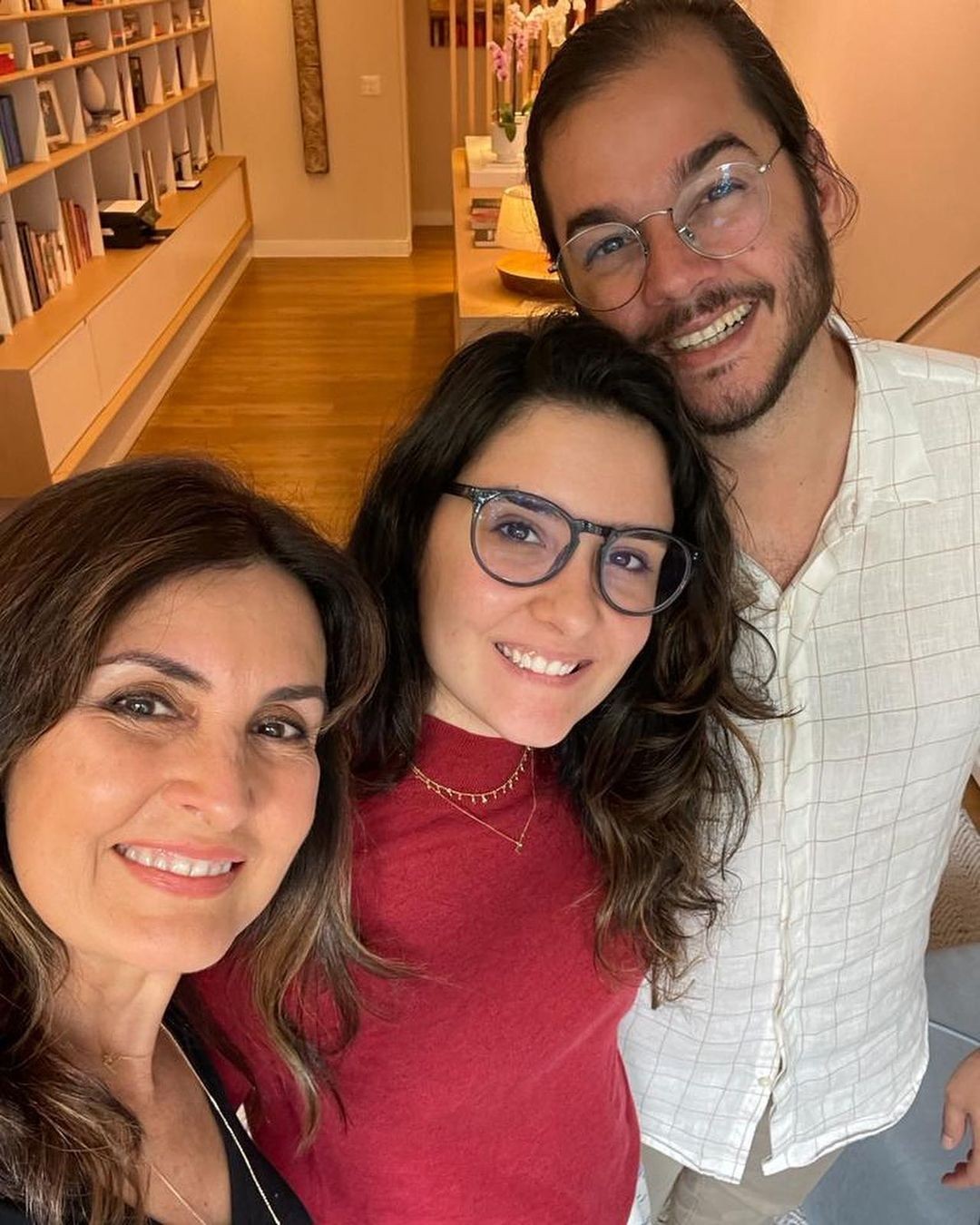 Fátima Bernardes, Laura Bonemer e Túlio Gadêlha (Foto: Reprodução Instagram)