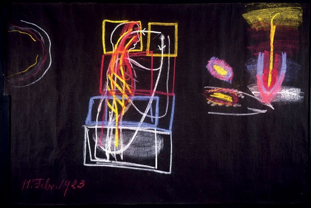 Diagramas com os quais o suíço Rudolf Steiner buscava descrever e entender o Universo (Foto: divulgação)