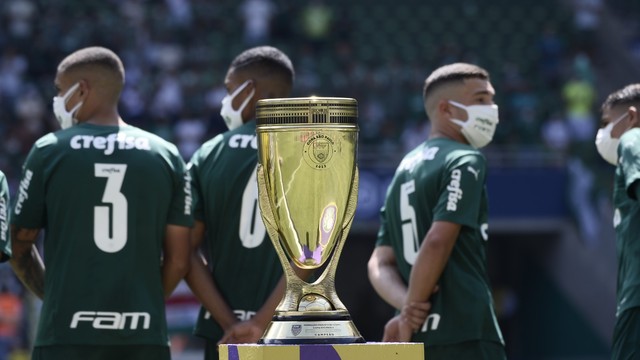 Taça troféu Palmeiras x Santos final Copinha