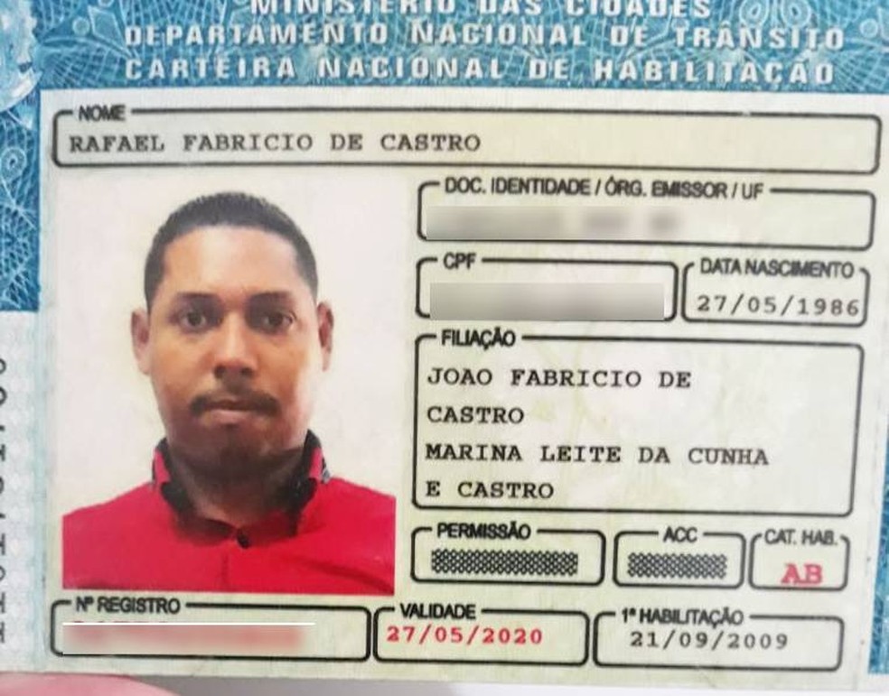 Rafael Fabricio de Castro — Foto: Polícia Militar de Mato Grosso/Divulgação