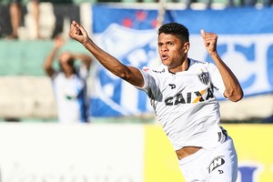 Douglas Santos comemora gol pelo Atlético-MG contra a URT (Foto: Bruno Cantini/ Flickr Atlético-MG)