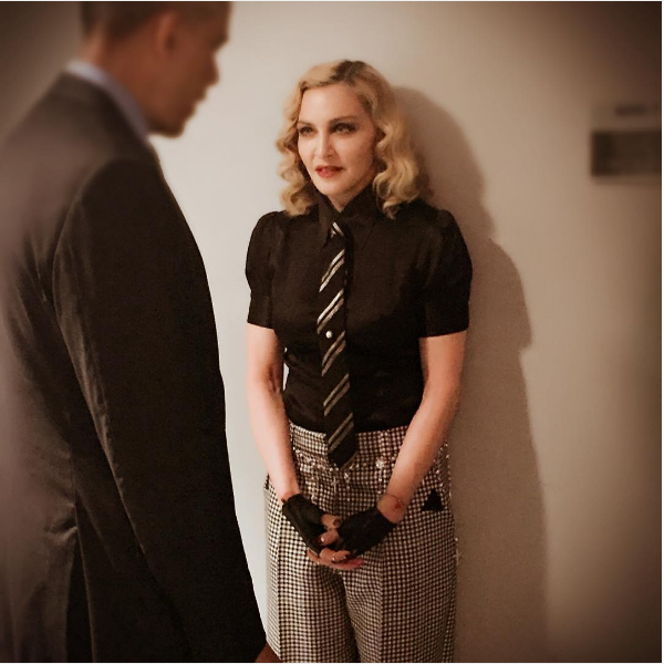 O encontro de Madonna com Barack Obama (Foto: Instagram)