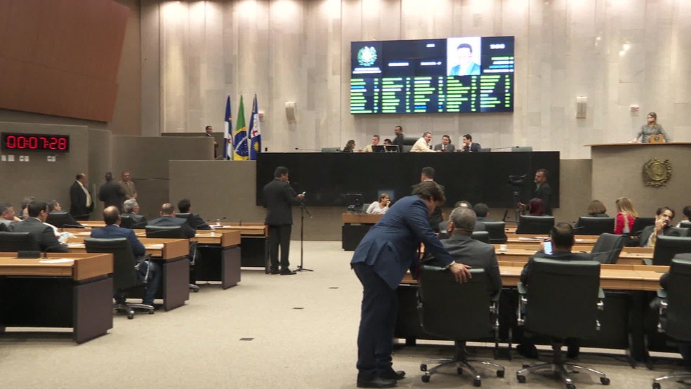 Segunda votação do projeto foi realizada nesta terça-feira (21) na Alepe, no Recife — Foto: Reprodução/TV Globo