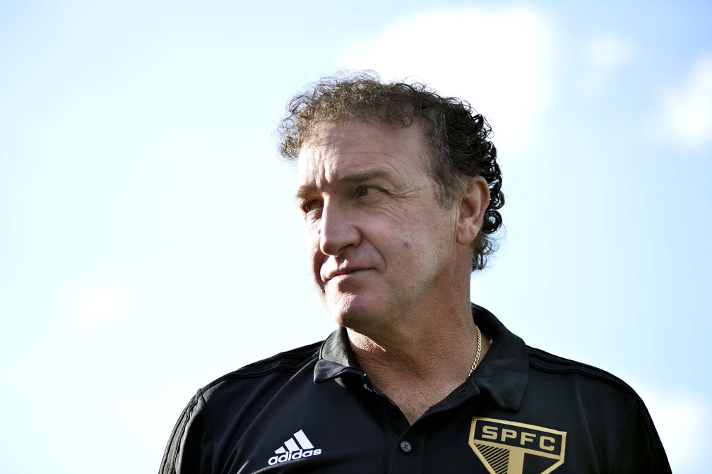 Cuca, técnico do São Paulo, durante a partida contra o Botafogo — Foto: Marcos Ribolli