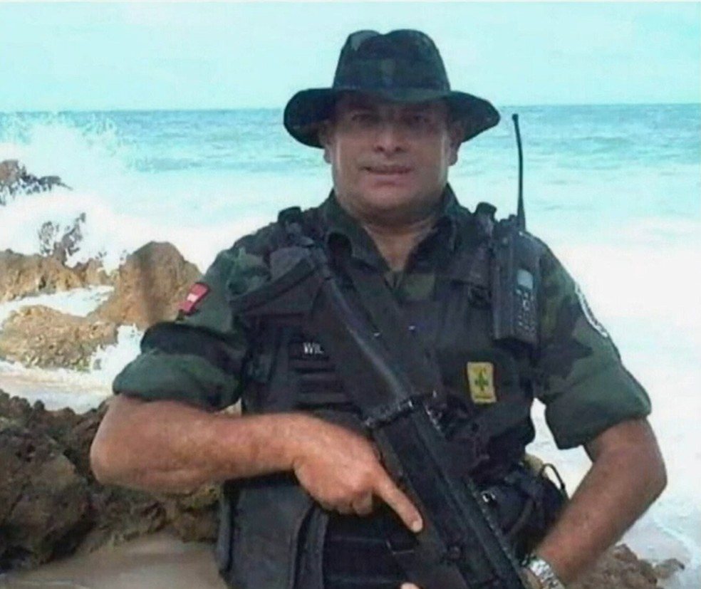 Sargento da Polícia Militar é morto em confronto com suspeitos de assalto, na PB — Foto: Reprodução/TV Cabo Branco