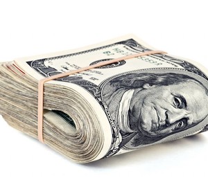 Notas de dólar; dólares; moeda americana (Foto: Shutterstock)