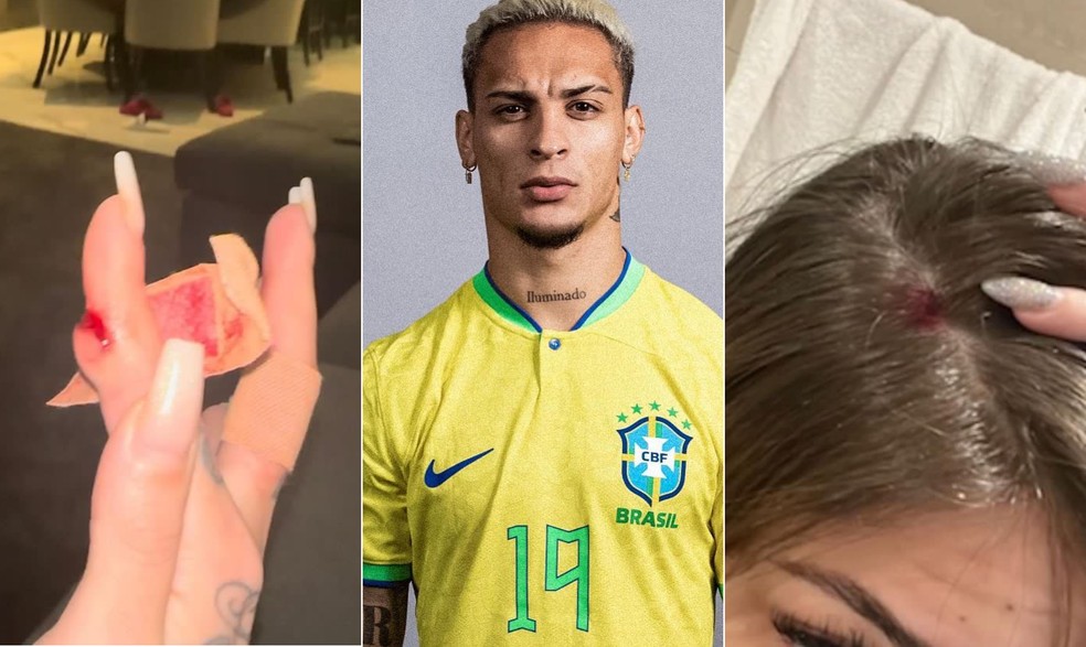 Gabi Cavallin denunciou Antony, do Manchester United, por viol&ecirc;ncia dom&eacute;stica &mdash; Foto: Reprodu&ccedil;&atilde;o/Segue A Cami