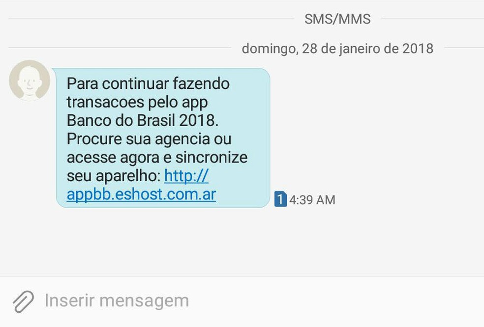 Clientes também teriam recebido mensagem pedindo para atualizar aplicativo. Superintendente diz que sms é falso (Foto: Divulgação)