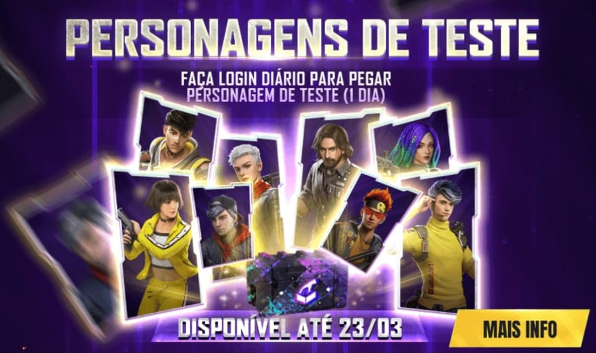 Free Fire: novo sistema permitirá testar personagens grátis | free fire ...