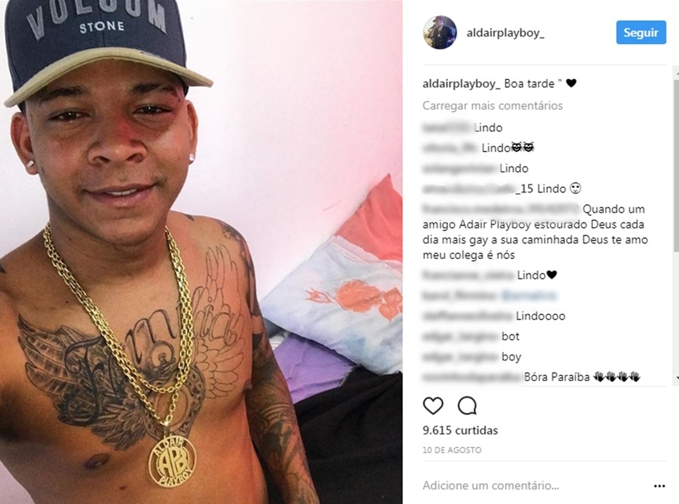 Cantor paraibano Aldair Playboy foi preso por porte ilegal de arma em João Pessoa (Foto: Reprodução/Instagram/aldairplayboy_)