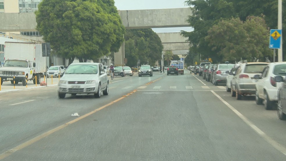 Rota alternativa para quem precisa acessar região central de Brasília — Foto: TV Globo/Reprodução